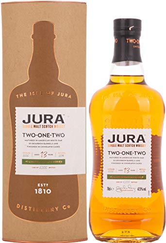 Isle Of Jura 13 Years Old Two One Two Single Malt Scotch Whisky 47,5% Vol. 0,7L In Giftbox