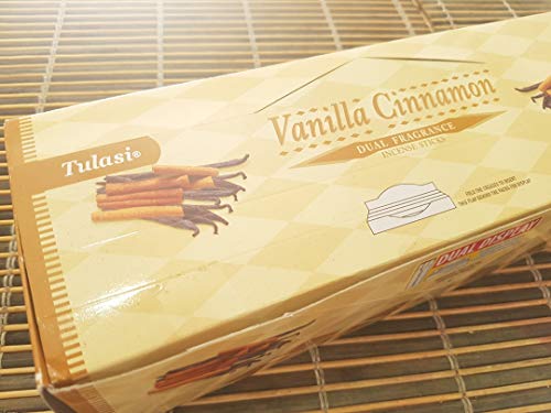 Qaromas Incense Tulasi Vanilla Cinnamon/Vanille Kaneel 6 x 20 Sticks