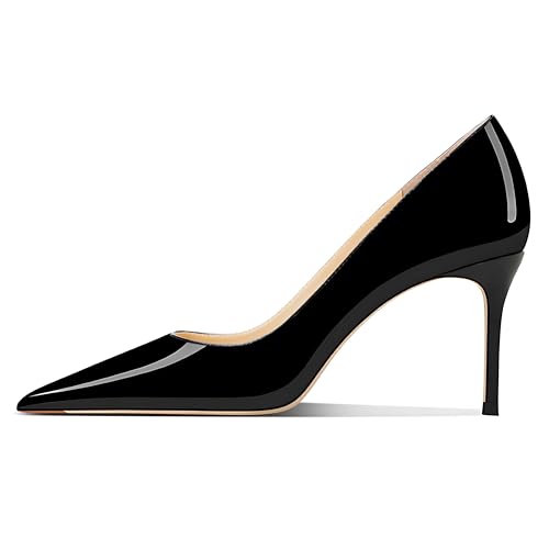 Image of Women's Pointed Toe Stiletto High Heel Pumps 3.15IN Slip-On Party Wedding Evening Shoes