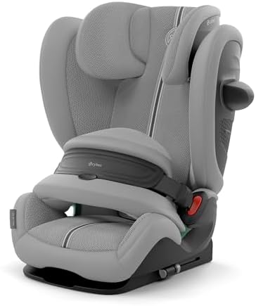 CYBEX Gold Kinder-Autositz Pallas G2 i-Size Plus, 9-50 kg, Stone Grey | Ab ca. 15 Monate bis ca. 12 Jahre, 76 bis 150 cm, Neigungsverstellbare Kopfstütze, Seitenaufprallschutz
