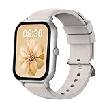 MONOMAM Classic スマートウォッチ レディース iphone対応 アンドロイド対応 小さめ バンド幅20mm メンズ 活動量計 Line 着信通知 (STARLIGHT)