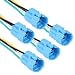 DMWD 5pcs Push Button Socket, Pigtail, Wire Connector, Socket Plug for 16mm Push Button Switch