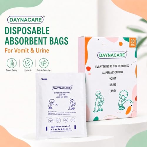 Image of Deo Scented Eco-Friendly Paper Vomit /Urine Bags for Travel, Pack of 30 | Motion Sickness Disposable Emesis Bags| Leak-Proof, Odor Control | Idel For Adults, Kids,Pregnancy & Emergency Use