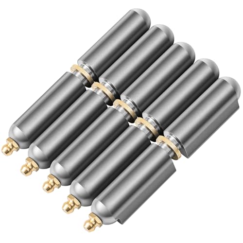 Zonon 5 Pcs 8 Inch Weld on Hinges Bullet Barrel Weldable Hinges, Zerk