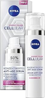 NIVEA Cellular Expert Filler skoncentrowane serum przeciw starzeniu się skóry (40 ml), przeciwzmarszczkowe serum z kwasem hialuronowym i foliowym, skoncentrowane serum hialuronowe dla młodszego wyglądu skóry