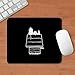 CafePress Snoopy On House Black and White Mousepad Non-Slip Rubber Gaming Mousepad