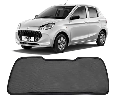 Image of Autofact Dicky Curtain for Maruti Alto 800 2012-2019 | Custom Fit Rear Windshield Sunshade | UV & Heat Protection | Foldable Mesh | Privacy & Cooling Car Accessory