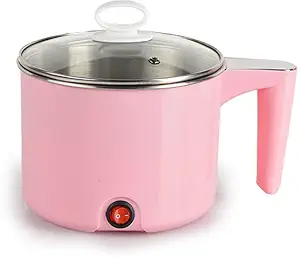 1.5 Litre Electric Cooker | Food Steamer, Travel Cooker | Stainless Steel Lid | Cool Touch Handles | Detachable Power Cord | Multicolor