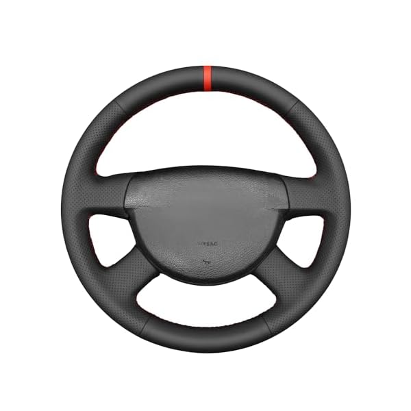 MEWANT Steering Wheel Cover for Volkswagen VW Passat B6 Hand-Stitched VW Passat B6 Car Steering Wrap