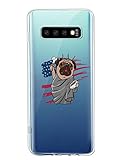 Oihxse Transparente Funda para Samsung Galaxy J5 Prime/ON5 2016 Ultrafina Silicona Suave TPU Carcasa Interesante Perro Patrón Flexible Protectora Estuche Antigolpes Anti-Choque (A6)
