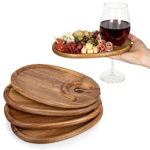 PICNIC TIME Wine Appetizer Plates, Set of...