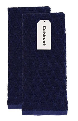 Product Image of the Cuisinart Kitchen Towels, 2 Pack Navy Aura - Perfect for Drying Dishes or Hands, 16 x 26 Inches