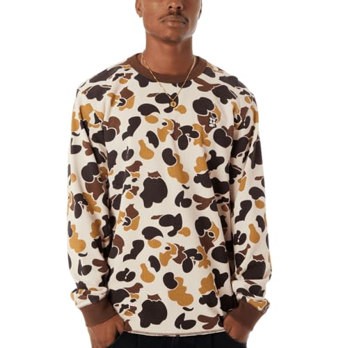 Camo Long Sleeve Thermal T-Shirt by Huf