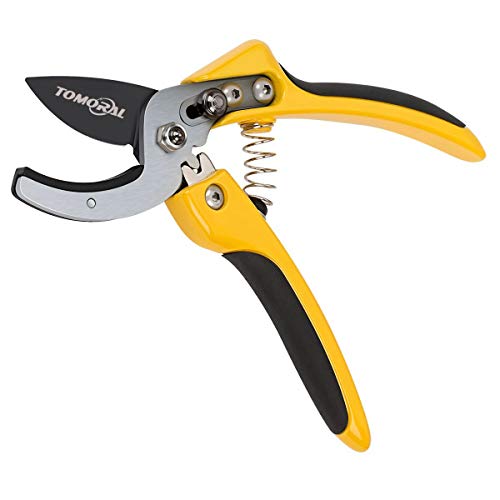 TOMORAL Professional SK-5 - Tijeras de podar para Yunque (TM-PS-001), diseño de Amortiguador de amortiguación, Mango de diseño ergonómico.