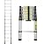 12 FT Aluminum Telescoping Ladder Telescopic Extension Ladder with Locking Mechanism Multi Purpose Compact Ladders for Home Garage Clean 330 Pound Capacity