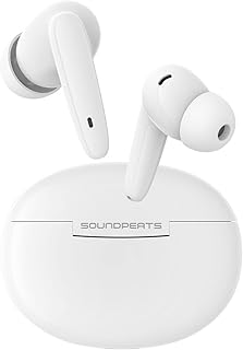 SoundPEATS Life classic Wireless Earbuds, ENC Noise Canceling Earphones with AI-Enhanced Calls, 10mm Drivers, Lightweight Bluetooth 5.2 Headphones with Mic, Game Mode, Touch Control, Total 22 Hrs