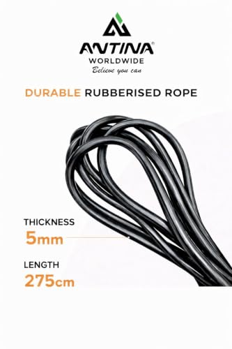Image of worldwide Skipping Rope for Men, Women & Kids | Adjustable Jump Rope with Foam Handles | Tangle-Free Speed Rope for Fitness, Weight Loss & Home Workout | Exercise Rope