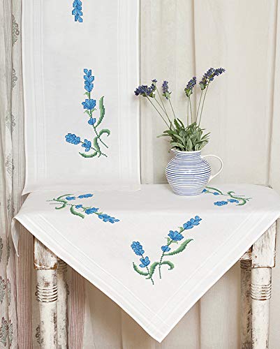 Kamaca Kit de punto de cruz para mantel (80 x 80 cm,...