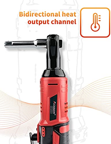 Aoben 3/8" 12V Power Electric Ratchet Wrench Set With 1 2000Mah Lithium-Ion Battery And Charger #TOP2