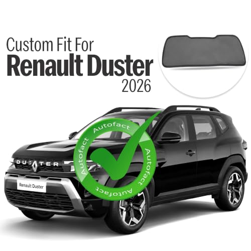 Image of Autofact Dicky Curtain for Duster 2026 | Custom Fit Rear Windshield Sunshade | UV & Heat Protection | Foldable Mesh | Privacy & Cooling Car Accessory