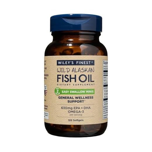 Wild Alaskan Omega-3 Fish Oil - Easy Swallow Minis 2X Double Strength 630mg EPA + DHA Natural Supplement 120 Mini Softgels