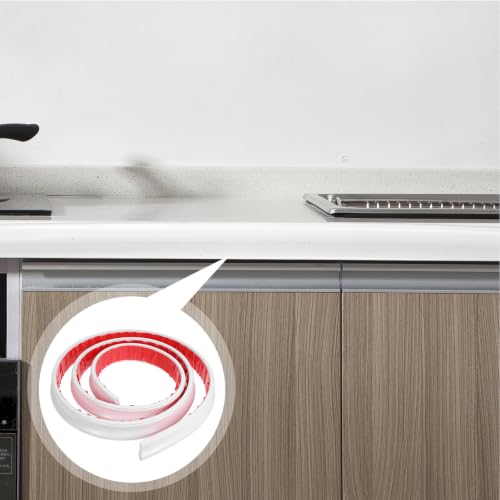Moldura pegar pared PVC blanco autoadhesiva rodapié flexible embellecedor hogar 2m 8