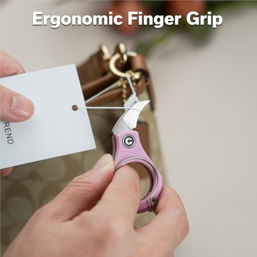 Image of CIVIVI Pyrus EDC Pink Folding Knife Box Cutter (1 Piece), Gift for Women | Sliding switch lock, Razor-sharp, Gift for Valentine's, Mother's Day, Anniversary & stocking stuffers