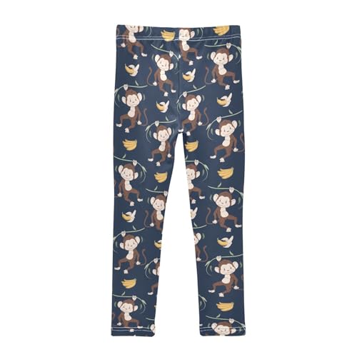 ZZKKO Girls Leggings Cute Monkey Toddler Girls Clothes Leggings for Girls Toddler Girls Leggings 3-4T2