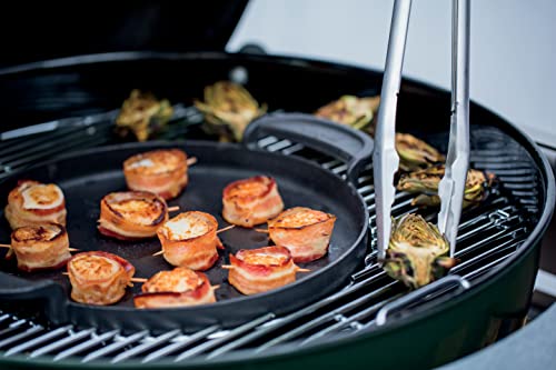Image of Weber Master-Touch Charcoal Grill, 22-Inch, Ivory - Premium Outdoor BBQ Grill with Tuck-Away Lid Holder & One‑Touch Cleaning System, Porcelain‑Enameled Kettle
