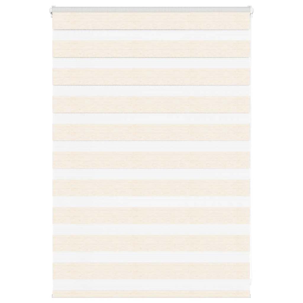 Vidaxl Marble Beige Zebra Roller Blinds - 110X100 Cm - Polyester - Light Control - Modern Decor