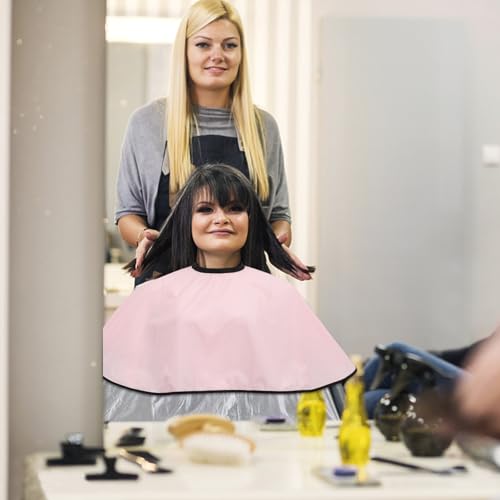 Capa para corte de cabello SHERCHPRY 2 piezas rosa miniatura 6