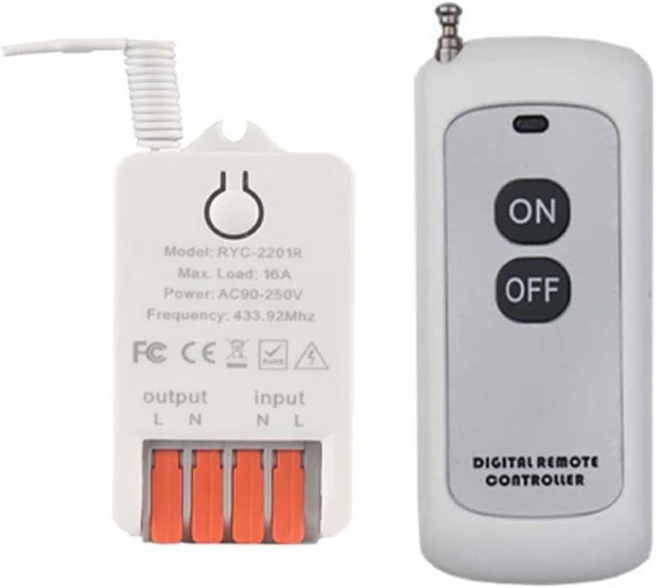 Forward Reverse Remote Control Switch Ac 90v250v 16a for Linear Actuators Curtains Garage Doors and Motorised Equipment