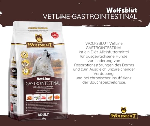 Wolfsblut Vetline | Hundefutter | Sparbundle | Sparpaket (2 x 2kg, Gastrointestinal)