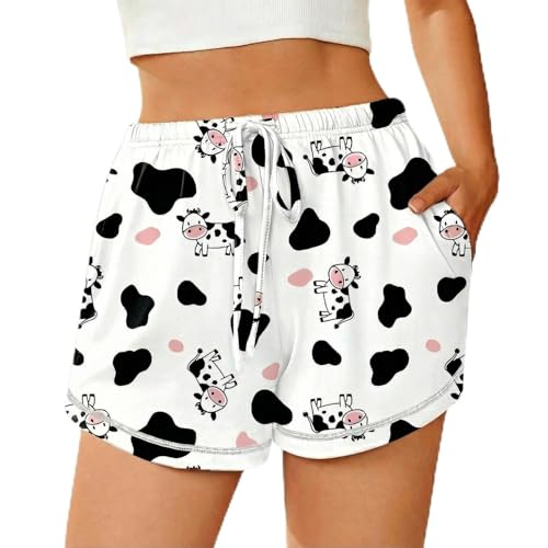 Image of Ekouaer Pajama Shorts for Women 2026 Soft Sleep Shorts Casual Lounge Shorts Comfy Pj Bottoms with Pockets