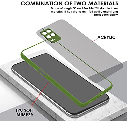 Image of Jkobi Plastic Back Cover for Realme 8 5G, Clear Light Green