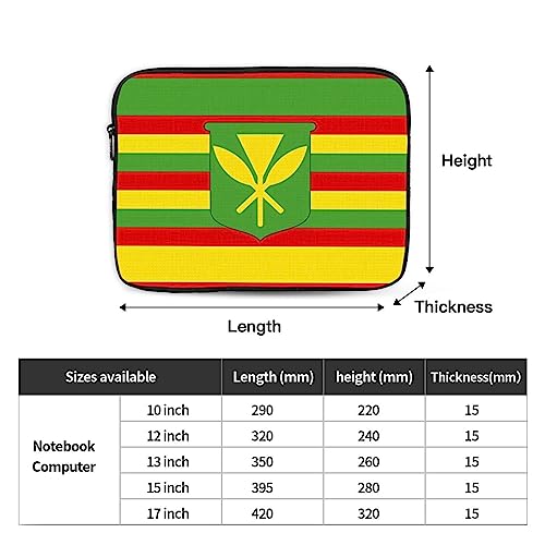 Native Hawaiian Flag Laptop Sleeve Case 15 Inch Suitable For Notebook Computer Tablet Traveling Carrying Simple Case4