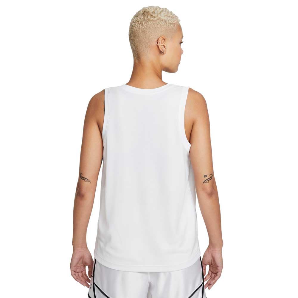 NIKE Canotta Basket Donna DF Swoosh Fly Jersey White Black Taglia L