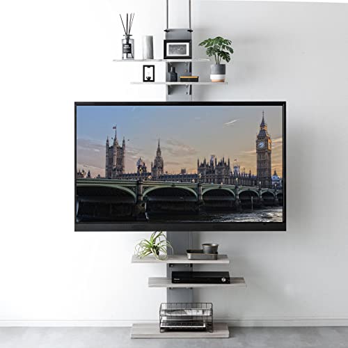 タンスのゲン テレビスタンド ハイタイプ 突っ張り 32〜65型対応 Amazon.co.jp: タンスのゲン テレビスタンド 壁寄せ 32型～65型