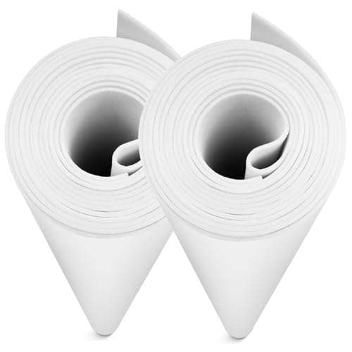 Image of MEARCOOH 2-Pack Large EVA Foam Sheets, White 1mm EVA Foam Roll (1mm to 6mm), 35.5 inch x 59 inch Sheet Premium High Density 86 kg /m3 for Cosplay, Crafts Projects (2PCS White 1mm)