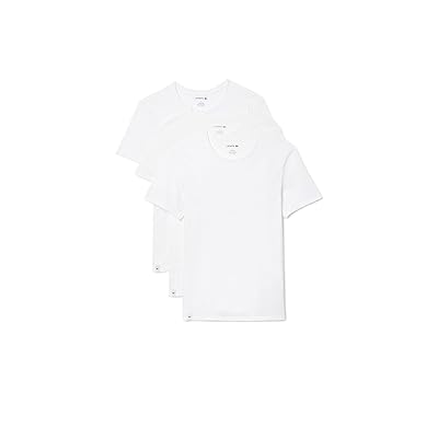 Lacoste 3 Pack Crew Neck Slim Fit Essential T Shirt Men