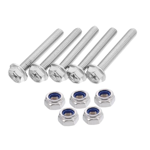 STOBAZA Machine Screw Assortment Stainless Steel Bolts and Nuts Set Flat Gasket for High Strength Connections