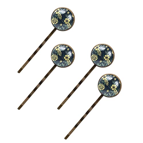 Pasadores para el cabello mujer con pinzas y horquilla lateral de flores