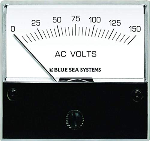 Voltmètre analogique AC haute précision 0-150V Blue Sea Systems 9353 pour moniteur