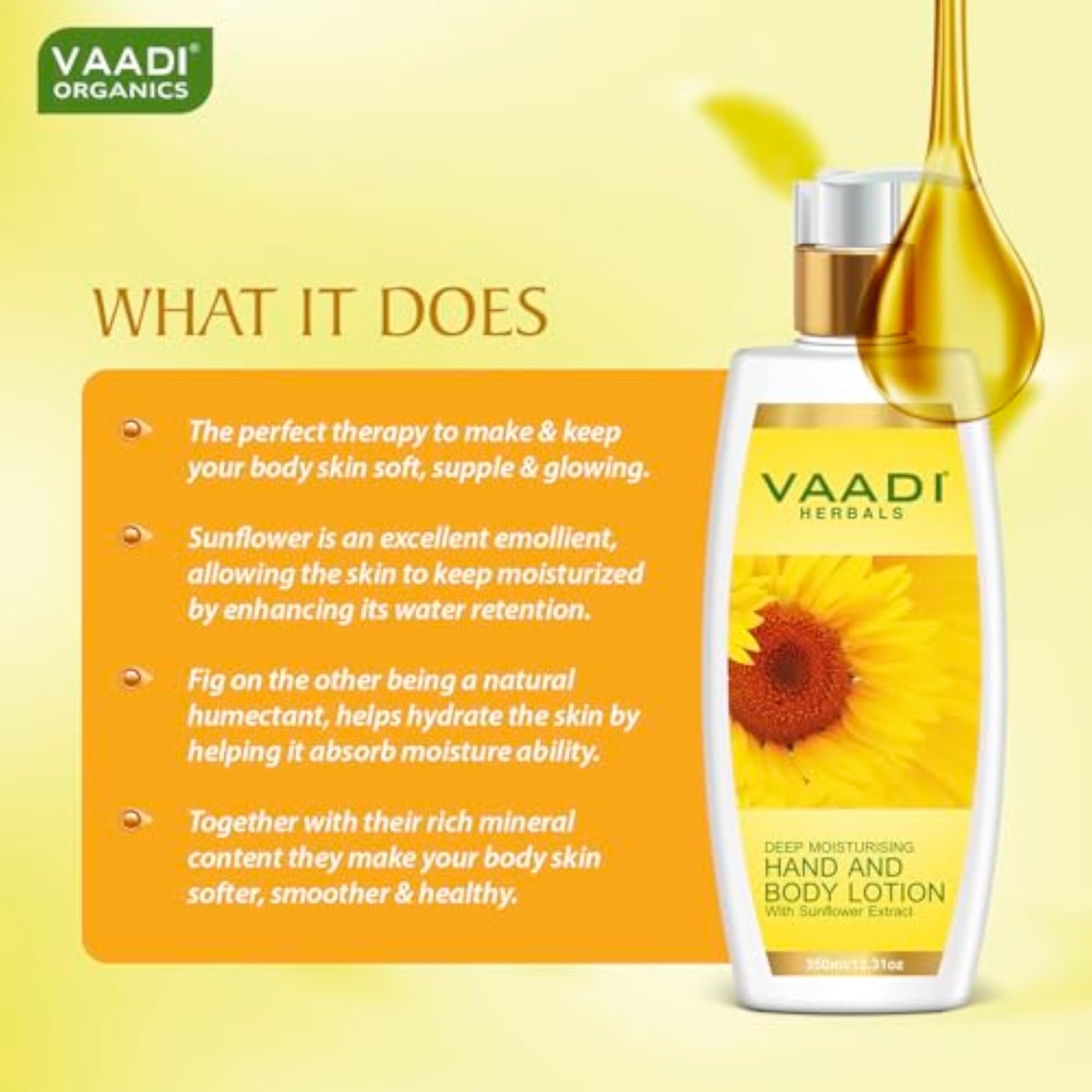 Hand and Body Lotion with Sunflower Extract, 350g