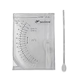 KKLM 水槽 比重計 塩分比重計 正方形観賞魚用 塩分比重計 ハイドロメーター アクリル製 耐久性 正方形デザイン 塩水・海水対応 明確な目盛りで使いやすい 塩分濃度計 (約9x12x1.5cm)