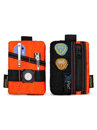 VIPERADE VE15 X-Pac Mini EDC Pouch Pocket Organiser, Mini Pocket Tool Pouch with DIY Patches Area