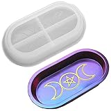Daimay Silicone Trinket Dish Tray Molds Resin Ring Holders Jewelry Tray Mold Oval Jewelry Making...