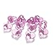 Price comparison product image AH2-21-081J - 30 Dekosteine Herzen hellrosa 2,1 cm Streudeko Tischdekoration Hochzeit Taufe Weihnachten