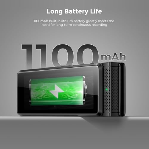 Image of Innioasis 136GB Voice Recorder Device with Playback, Full Touchscreen Audio Recording Device with AI Intelligent Transcription and Bluetooth, Voice Recorder Mic and Voice Activated Recorder (Black)