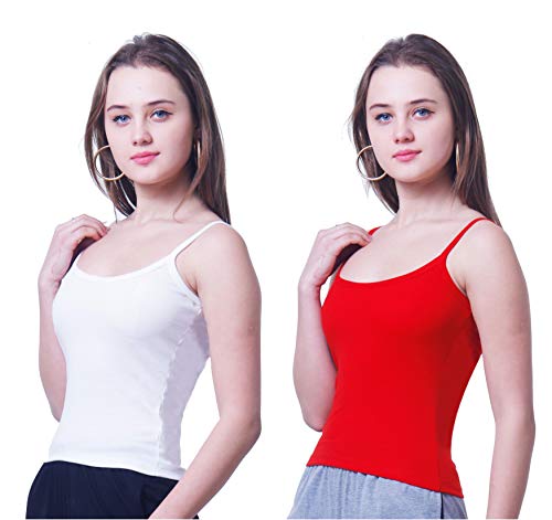 Image of Splash Women's Camisole Slip|Fine Cotton Rich Spaghetti Top for Women and Girls - 120